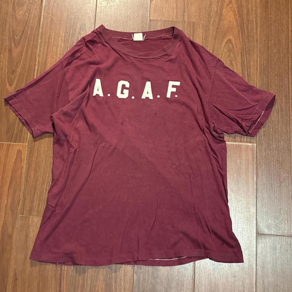 Vintage 70s AGAF Maroon Shirt Size Men's‎ Large